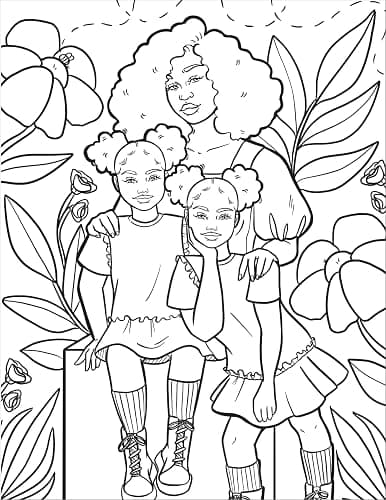 Coloring with Coco: Sisterhood in Solidarity: Relaxing Bold and Easy Coloring Book for Adults and Teens thumbnail 7