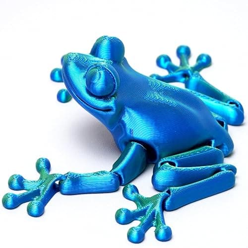 LUYUCUBE 3D Printed Frog Model,Flexible Realistic Articulated Animal Fidget Toys,Mystery Figurines Gifts for Easter,Executive Desk Funny Décor and Festival Collectible,Easter Basket Stuffers (GB) thumbnail 3