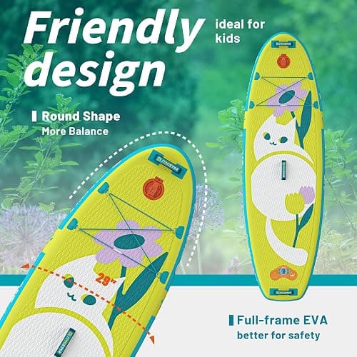 iTAOSTAR Pets 8'×29" / 11'×35" / 11'6"×34"/11'×34" Inflatable Paddle Board, One-Stop Premium SUP Accessories, Extra Wide Paddle Board for More Balance, Tailored Fins for More Fun thumbnail 3