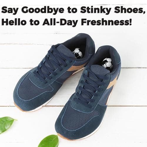 Knixmax Shoe Deodorizer Balls Strong, Odor Eliminator for Sneaker Gym Bag Closet Locker, Work Boot Drawer Freshener, Unpleasant Smell Remover Ball for Men Women Teens, 6 Packs & Multi Scents thumbnail 2