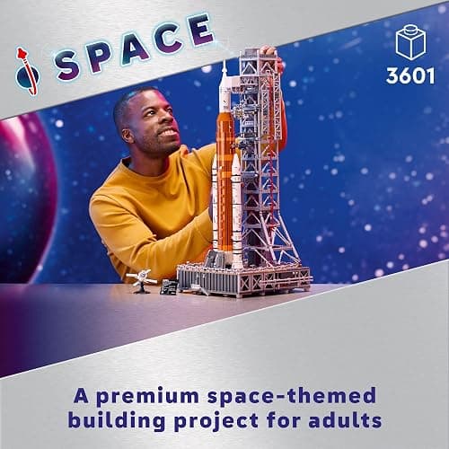 LEGO Icons NASA Artemis Space Launch System, Home and Office Décor, Space Gift for Adults, DIY Model Building Kit, Fun Project for Adults, Includes an Orion Capsule and Launch Tower, 10341 thumbnail 2