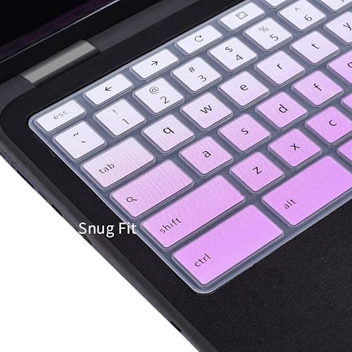 Dell Keyboard Cover for Chromebook 11.6" 3100 3110 3120 3180 3181 3189 5190 & Chromebook 13.3 3380 - Ombre Purple thumbnail 3