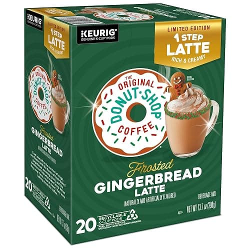 The Original Donut Shop One Step Latte, Frosted Gingerbread, Keurig Single Serve K-Cup Pods, 20 Count thumbnail 4