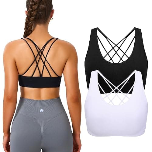  Cross Back Sport Bras size small - Image 1