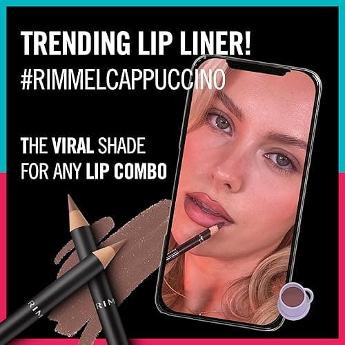 Rimmel Lasting Finish 8HR Soft Lip Liner Pencil - Vibrant, Blendable Formula to Lock Lipstick in Place for 8 Hours - 705 Cappuccino, .04oz thumbnail 7