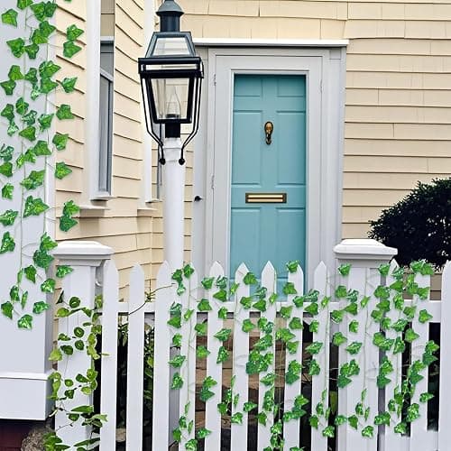 12 Pack Artificial Ivy Garland, 84 Ft Fake Vines Hanging Plants for Room Decor, 72 Leaves Aesthetic Faux Greenery Garland Vines with Strengthened Joint Prevent Leaves Falling Off for Wall Decor thumbnail 2