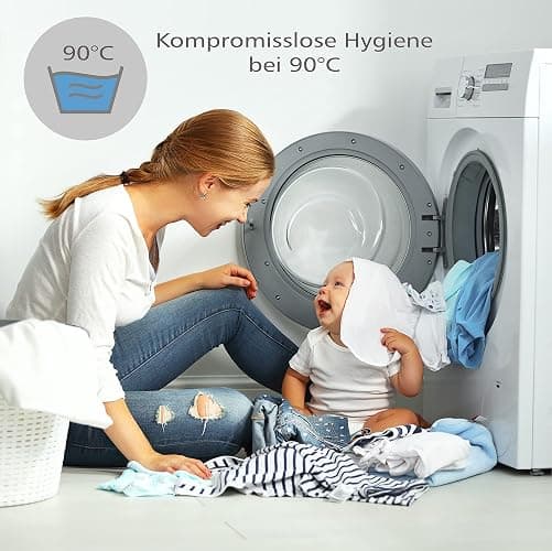 WhizProducts Wasserdichtes Spannbettlaken 89x50 cm kompatibel mit Babybay Maxi, Midi, Boxspring, Comfort und Comfort Plus - Spannbetttuch mit integriertem atmungsaktiven Matratzenschoner thumbnail 5