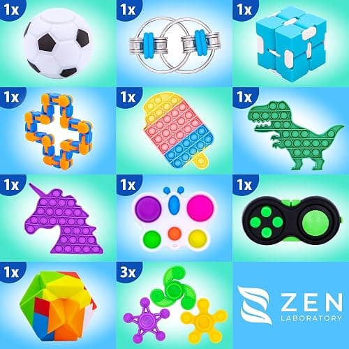 Fidget Toys Pack 50 Pcs – Party Favors for Kids 8-12, Stocking Stuffers for Kids, Bulk Sensory Toys for Classroom Treasure Box Prizes, Goodie Bags, Birthday Gifts thumbnail 3