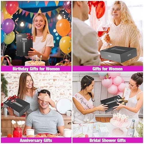 CONFU Hair Dryer, 110000 RPM Fast Drying Blow Dryer with Magnetic Diffuser and Concentrator, Professional Lightweight Ionic Hair Dryer for Women and Men - Pink thumbnail 7