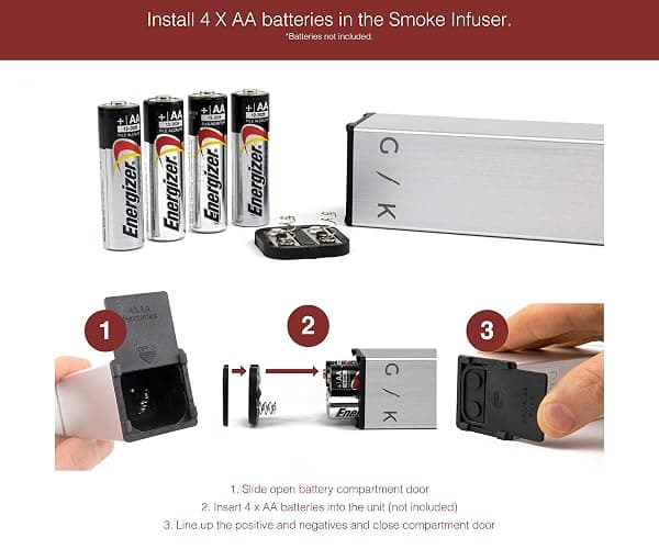 Cocktail Smoker Kit - Indoor Drink & Food Infuser with Wood Chips | Old Fashioned Whiskey Bourbon Smoker Gift thumbnail 5
