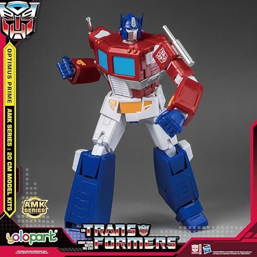 YOLOPARK Optimus Prime Transformer Toys,AMK Series 7.87 Inch Highly Articulated Transformers G1 Action Figures with Weaponry for Adults Boys Girls,No Converting thumbnail 2