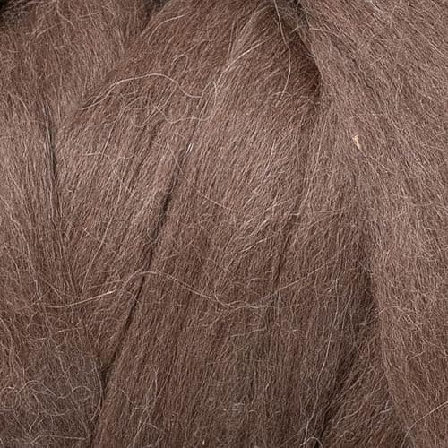 Kondoos Llama Wool roving (Similar to Alpaca), 1 lb. Best for Needle Felting, handcrafts and Spinning. Natural Colours, un-Dyed. (Brown PM, 1lb) thumbnail 4