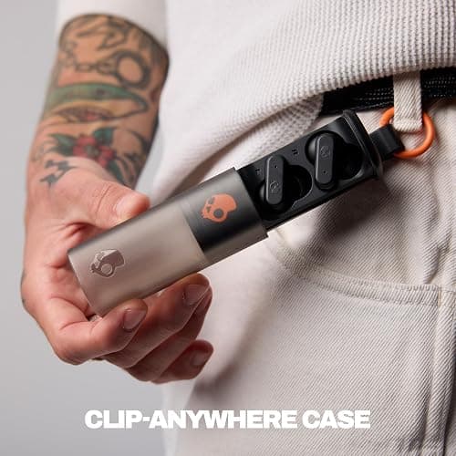 Skullcandy Dime Evo Wireless Earbuds with Clip-Anywhere Case - True Black | In-Ear Fit, Noise Isolating, 36 Hours Battery, Microphone for iPhone Android, Easy Clip-On Design, Travel, Commuting thumbnail 3