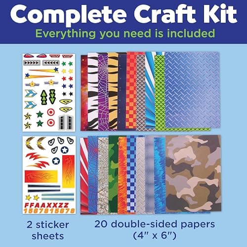 Creativity for Kids Paper Airplane Squadron - Create 20 Paper Airplanes, Crafts for Boys and Girls, Holiday Stocking Stuffers and Gift for Boys, Kids Activities (Ages 6+) thumbnail 5