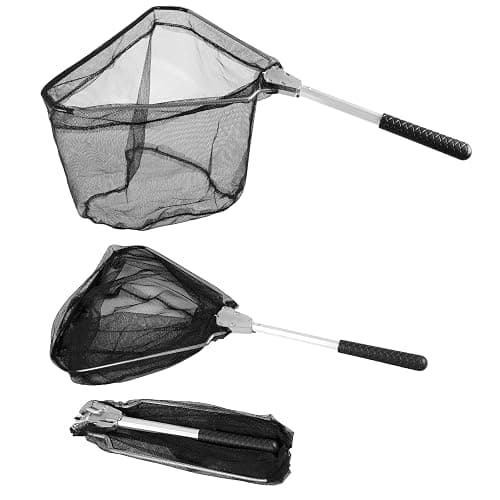 RESTCLOUD Fishing Landing Net with Telescoping Pole Handle, Fishing net Freshwater for Kids Men Women, Extend to 40-63 Inches - Image 1