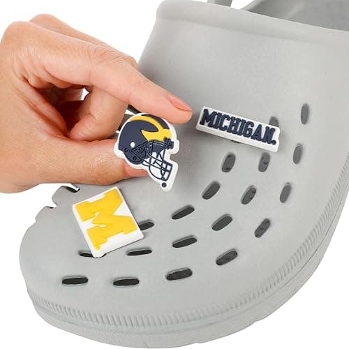 FOCO NCAA unisex-adult NCAA Team Logo Officially Licensed 10-Pack Charms for Clogs Shoes Bracelet thumbnail 3
