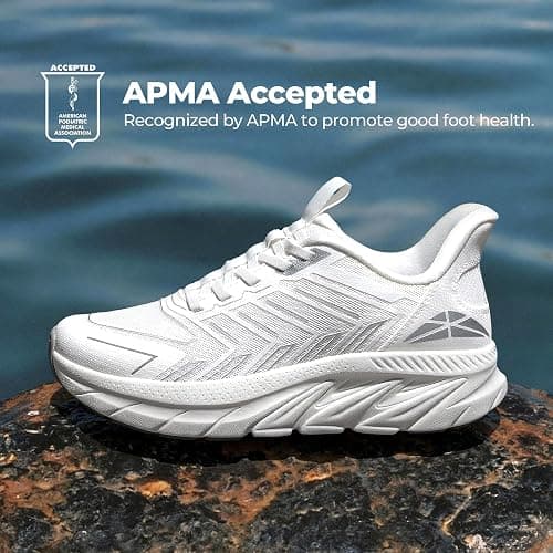 ALLSWIFIT Women's Slip On Walking Shoes Running Comfortable Tennis Breathable Non Slip Athletic Gym Workout Cross Training Fashion Sneakers thumbnail 3