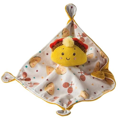 Mary Meyer Sweet Soothie Lovey Security Blanket, 10 x 10-inches, Taco - Image 1