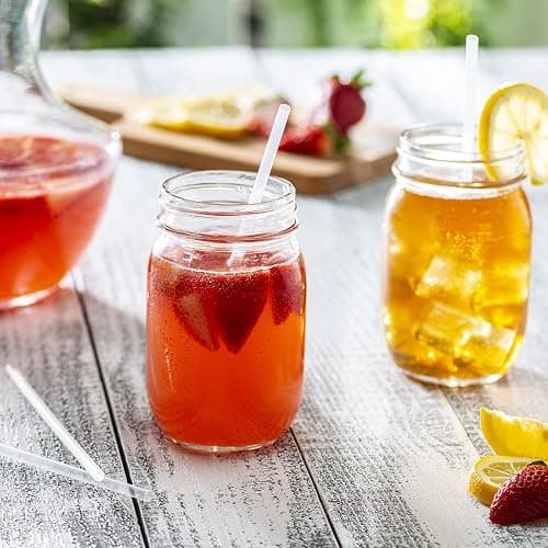 Comfy Package 7.75-Inch Clear Plastic Drinking Straws [500 Count] Disposable Straws for Cocktails, Beverages and Parties thumbnail 2