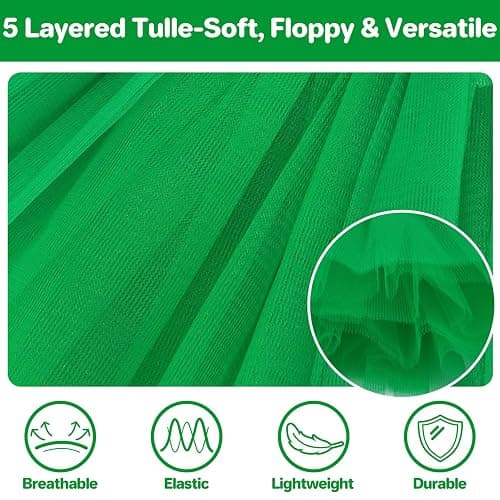 qikqik Tutu for Women Adults 5 Layerd Tutu Skirts for Women Tulle Skirt Womens Halloween Tutus Fluffy Skirt 80s Adult Tutus thumbnail 5
