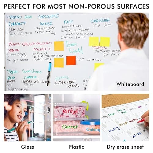 Shuttle Art Dry Erase Markers, 32 Pack 16 Colors Magnetic Whiteboard Markers with Erase, Fine Point Dry Erase Markers Perfect For Writing on Whiteboards,Mirrors for School Office Home thumbnail 5