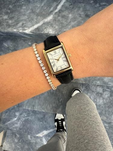 Roberto Marino RM1702 Women’s Watch – Japanese Quartz, Leather Strap, 3 ATM Water Resistant, Vintage Dress Style thumbnail 6