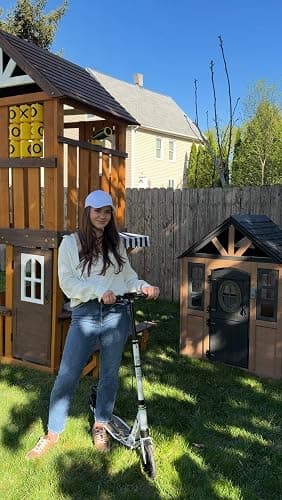 Nattork Scooter for Kids Teens and Adult Max Load 240LBS- Adjustable Height Folding Scooter with Large Sturdy Wheels Smooth Ride, Lightweight, Commuter Adult Scooters with Disc Brake,Shock Absorption thumbnail 7