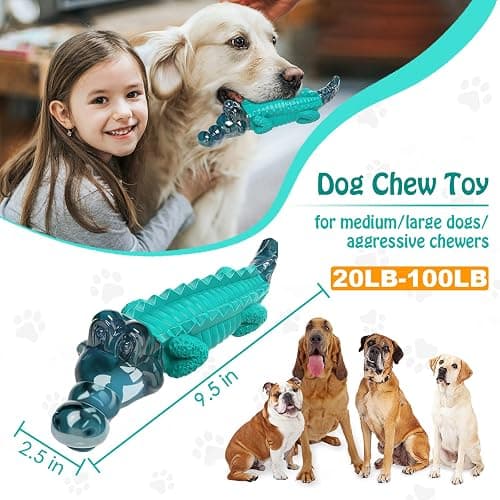 Jeefome Dog Toys for Aggressive Chewers - Tough,Indestructible Dog Chew Toys for Large, Medium,Small Breed to Keep Them Busy thumbnail 3