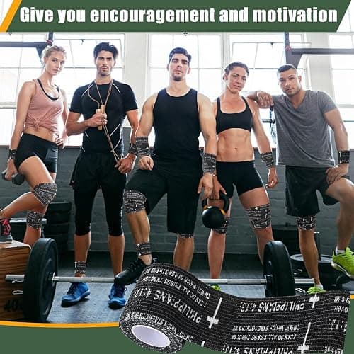 24 Pcs Christian Cross Athletic Tape 2 Inx15 Ft Cross Wrist Tape Baseball Wrist Tape Elastic Self Adhesive Bandage Wrap Bible Verse Sport Tape for Trainers Gymnastic Baseball Soccer Athlete Injury Use thumbnail 4
