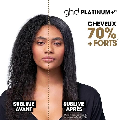 ghd - Lisseur cheveux ghd Platinum+ - Fer à lisser professionnel - Lisse en un passage sans chaleur extrême, 75% plus brillants, 70% plus forts - Lisseur boucleur idéal cheveux colorés/abîmés thumbnail 2