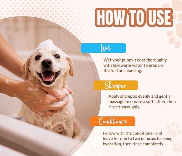 ALFIE'S CHOICE Puppy Shampoo and Conditioner Set | 16 fl oz Each | for Sensitive & Itchy Skin | Puppies, Adults & All Breeds of Dogs thumbnail 5
