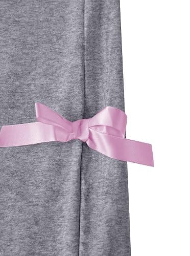 Ecolala Girls Wide Straight Leg Loose Sweatpants Elastic Waist Drawstring Jogger Pants thumbnail 4