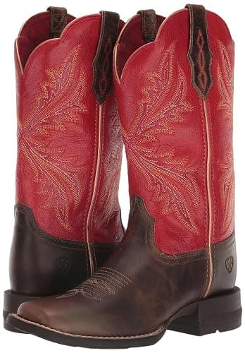 ARIAT Women's West Bound Western Boot - 7 - Sable/Heart Throb Red thumbnail 7
