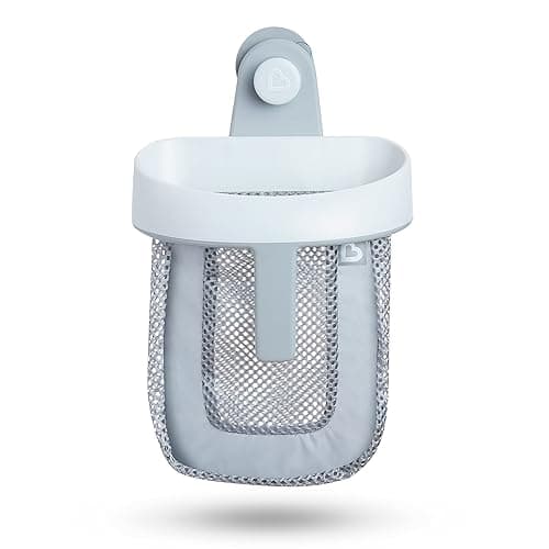 Munchkin® Super Scoop™ Hanging Bath Toy Storage with Quick Drying Mesh, Grey - 1 Count (Pack of 1) - Bath Toy Scoop