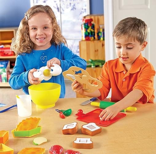 Learning Resources Pretend & Play Bakery Set - 31 Pieces, Ages 3+, Toddlers Bakery Toys, Preschool Food Kitchen for Kids, Gifts for Boys and Girls thumbnail 2