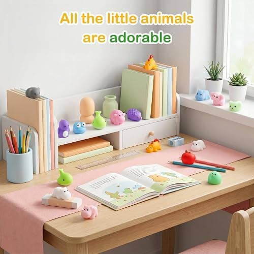 120Pcs Bulk Kawaii Mochi Squishy Toys, Fidget Treasure Box Classroom Prizes | Squishies Pack, Fidgets, Squeezy, Stocking Stuffers, Goodie Bag Stuffers, Teacher Supplies, Party Favors for Kids 4-12 thumbnail 7