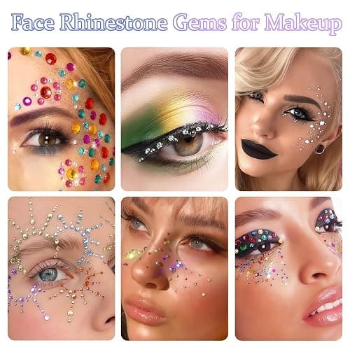 8400 PCS Bedazzling Kit, 24 Colors 5mm SS20 Flat Back Rhinestones for Bedazzling, Rhinestone Kit with 5Pcs Jewelry Paste Solution, Pick Up Pen & Tweezers for DIY Crafts, Shoes and Clothes thumbnail 4