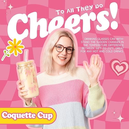 Gift Baskets for Women, 9pcs Birthday Gifts for Teenage Girls, Best Christmas Ideas Box w/Coquette Bow Aesthetic Cup Trendy Stuff for Her Teen Girl Sister Friend Friendship Sweet 16th 18th 21st Bday thumbnail 4