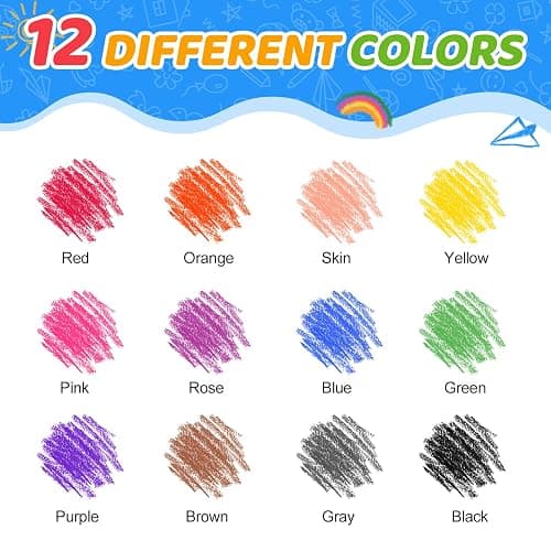 FUMILE Bulk Crayons Class Pack, Non-Toxic Easy-Hold Crayon for Kids, 600ct | Teacher Classroom Must Haves-12 Vibrant Colors, Washable, Perfect for Preschool, Kindergarten and Elementary Art Projects thumbnail 5