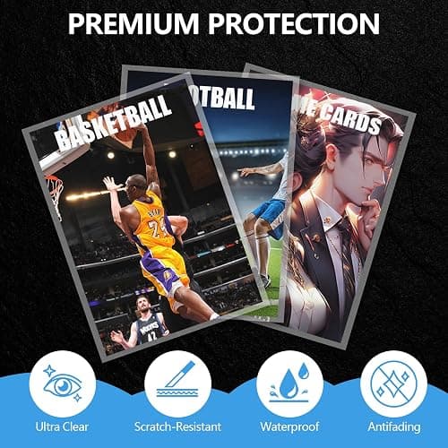 200ct Card Sleeves, Penny Sleeves for Trading Cards, Pokemon Clear Card Sleeves, Soft Sports Card Sleeve, Plastic Card Protector Sleeves for TCG, Pokemon, Football, Game, MTG Cards thumbnail 4
