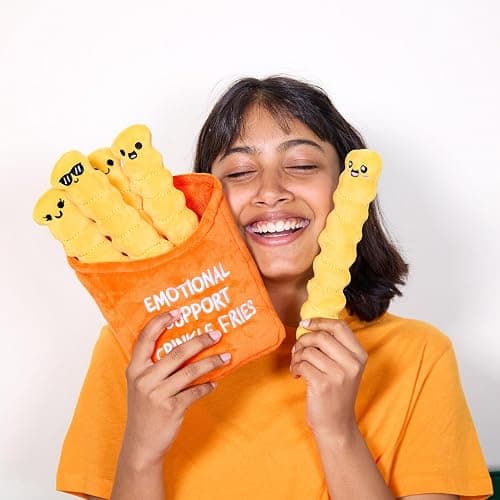 WHAT DO YOU MEME? Emotional Support Crinkle Fries — Plush Fries by Emotional Support Pals thumbnail 2