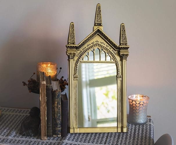 Harry Potter Replica Mirror of Erised Wall Decor | Hanging Mirror For Entryway, Living Room, Bedroom | Collectible Wizarding World Vanity Mirror | 25 x 10 Inches thumbnail 6