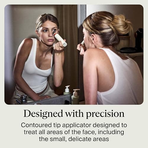 Therabody TheraFace Depuffing Wand – Cold and Heat Skincare Treatment to Depuff and Glow; Beauty Wand, Face Roller and Eye Massager for Eye Puffiness, Dark Circles and Skin Radiance (White) thumbnail 8