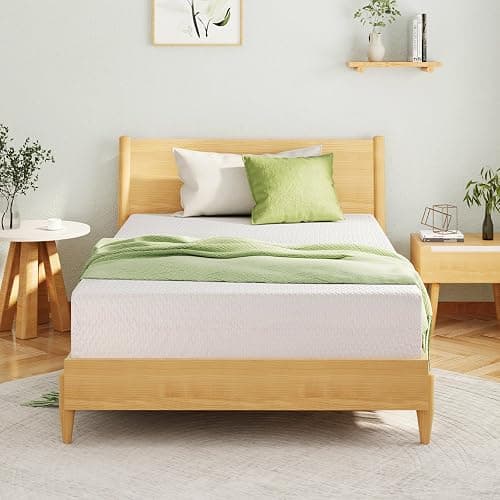 EGOHOME Full Size Memory Foam Mattress, 10 Inch Bed Mattress in a Box with Cooling Green Tea Gel, Relieve Pressure with Medium Firm Support, CertiPUR-US Certified, 75''L x 54''W, White thumbnail 2