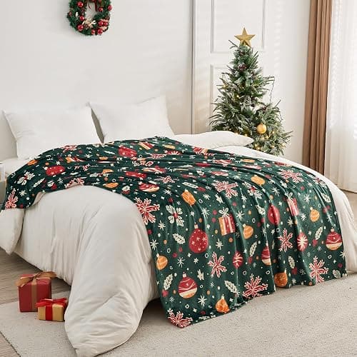 Gogreen Cozy Blanket Printed Blanket Throw Blanket, 300 GSM Fleece Blanket Throw Size Blanket for Home Decoration, Ultra Soft Blanket Microfiber Throw Blanket (Throw - 50" x 60", Christmas Light) thumbnail 6