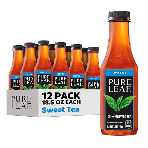 Pure Leaf Iced Tea, Sweet Tea, Real Brewed Tea, 18.5 Fl Oz Bottles (Pack of 12) - Image 1