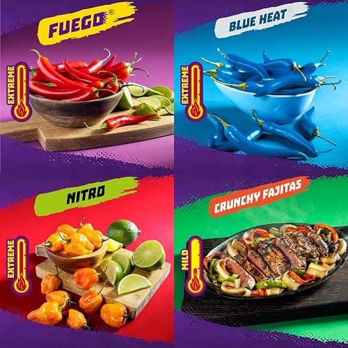 Takis 18 pc / 1 oz Variety Pack, Assorted Flavored Mixed Rolled Tortilla Chips – (5) Fuego, (5) Blue Heat, (4) Nitro, (4) Crunchy Fajitas thumbnail 5