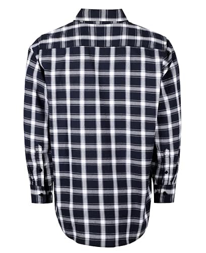 Titicaca FR Shirts Flame Resistant Men's Cotton 6.5oz Lightweight Uniform Welding Shirt - Large - Navy-white thumbnail 3