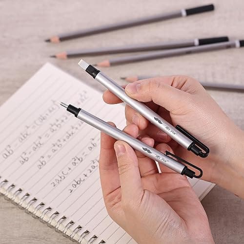 Mr. Pen- Pen Style Eraser, 2 Pack, Square & Round Tip, Eraser Pen Eraser, Pencil Erasers, Eraser Pencil thumbnail 2