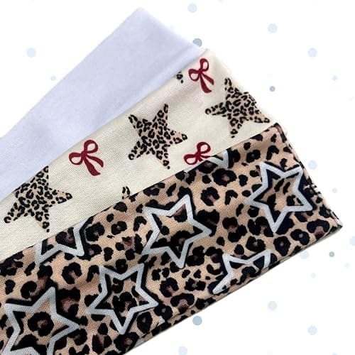 TERSE Leopard Headbands for Women Y2K Accessories: Trendy Women Head Bands with Cute Bow Star Cheetah Print, Stretchy Hair Bands 6PCS thumbnail 7
